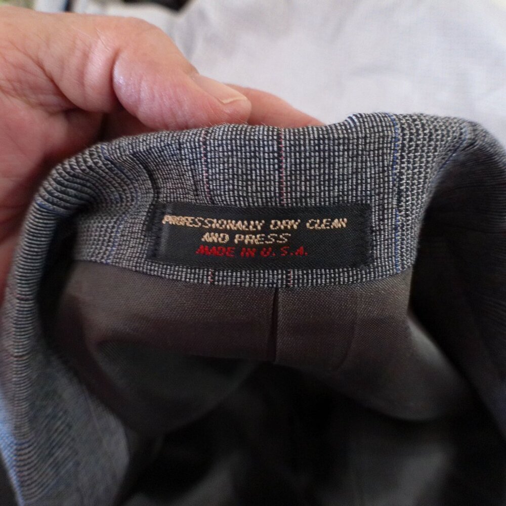 Vintage Ragalia Collection Gray Glen Plaid Skirt Suit Set Women’s 10P USA Made 9 - Picture 4 of 9